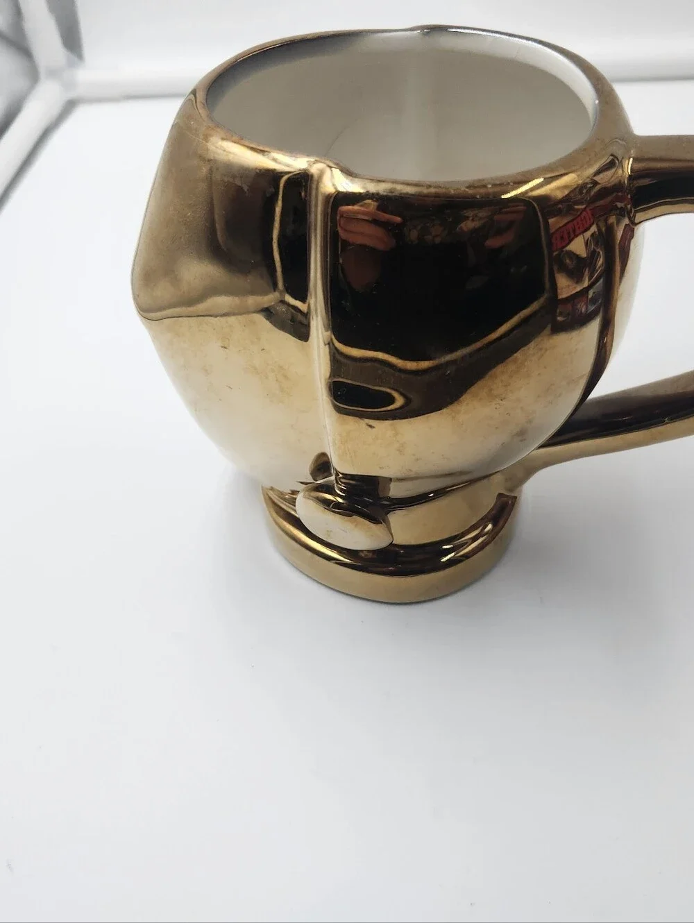 🤖 Vintage Official Star Wars C-3PO Figural Coffee Mug Gold Ceramic Collectible